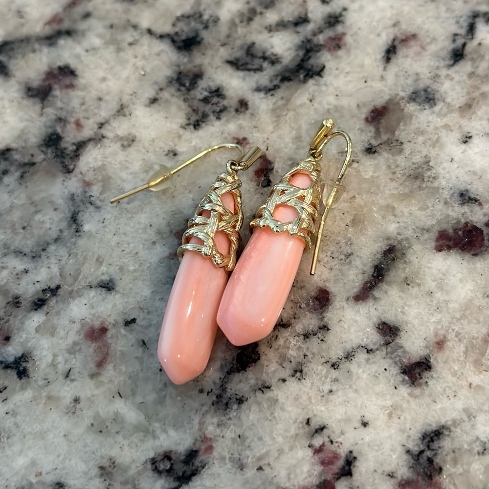 Kendra Scott Natalie Drop Earrings Gold Rose